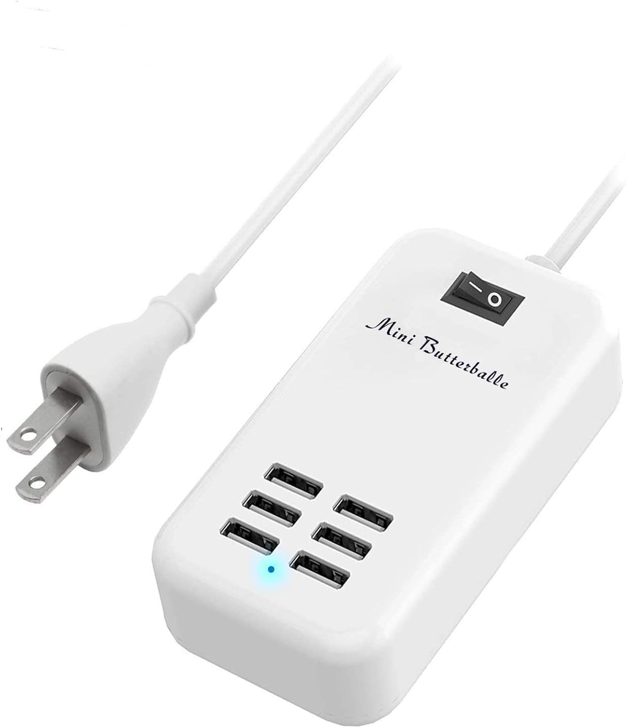 Compact 6 Port USB Charging Hub