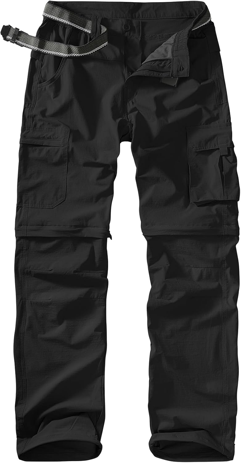 Linlon Men's Quick Dry Zip-Off Hiking Pants