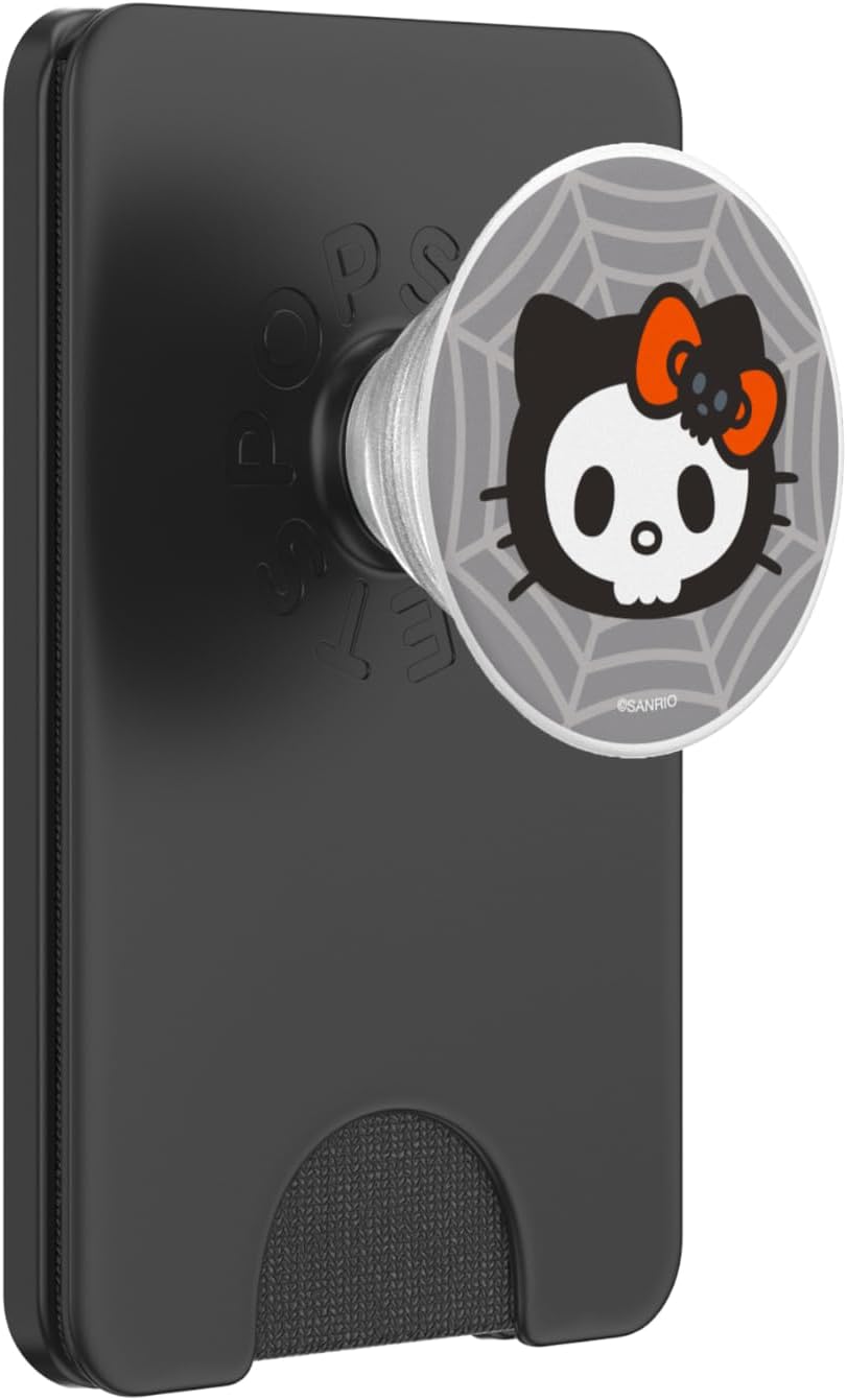 Hello Kitty Halloween Skeleton Face PopWallet for MagSafe Use