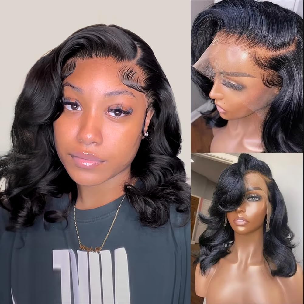 Body Wave Lace Front Wigs Human Hair 180 Density for Women