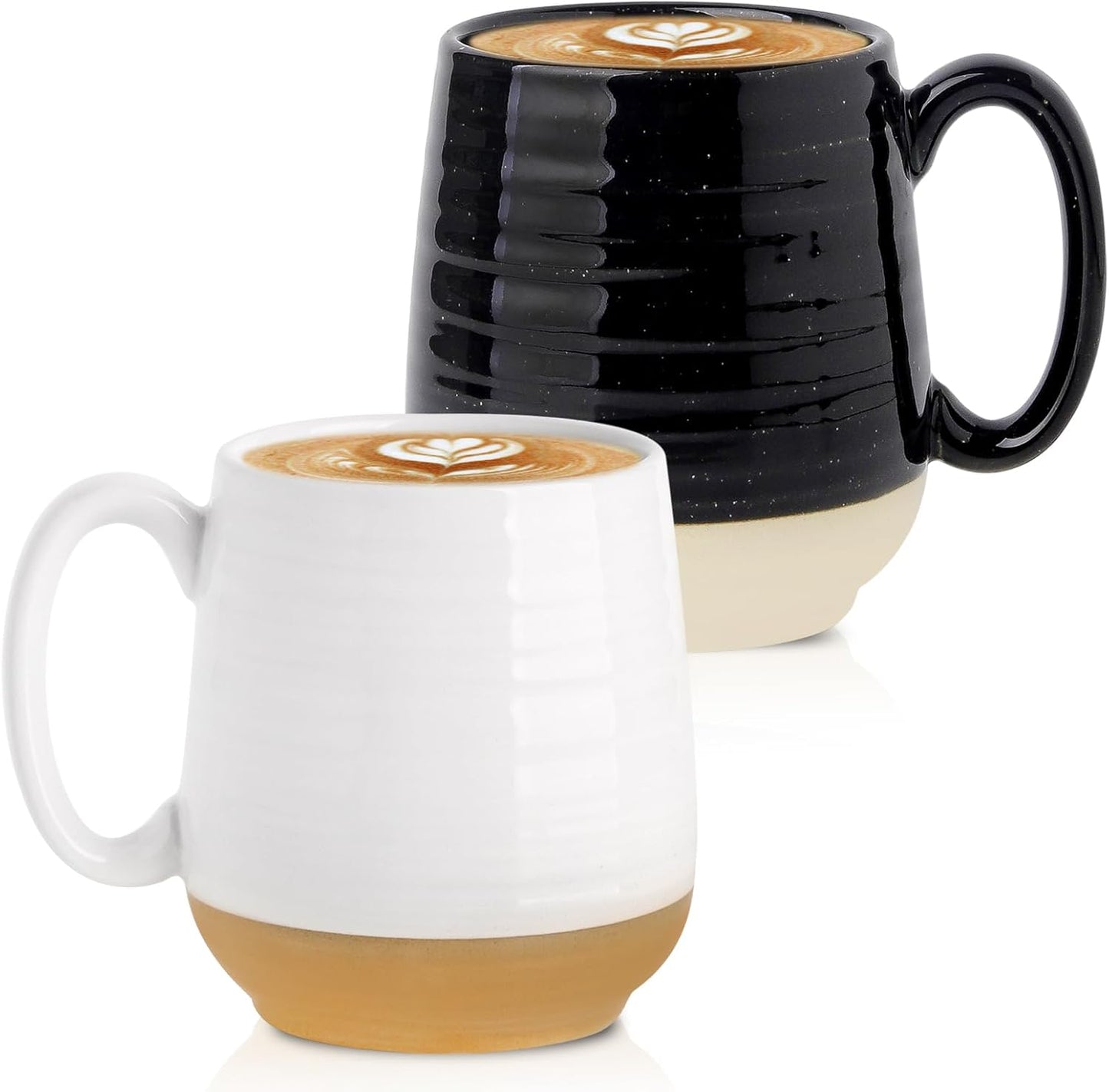 20 oz Coffee Mugs Set of 2 - Perfect for Tea and Latte Lovers