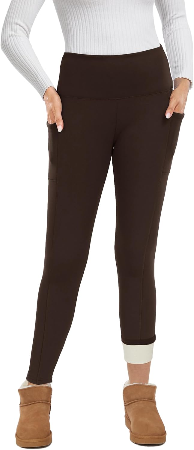 GAYHAY Fleece Lined Leggings for Women - Warm Winter Comfort