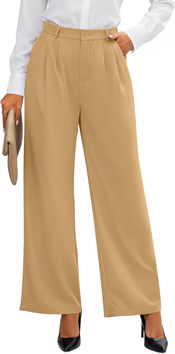 GRAPENT Wide Leg Pants for Women: Stylish High Waisted Trousers