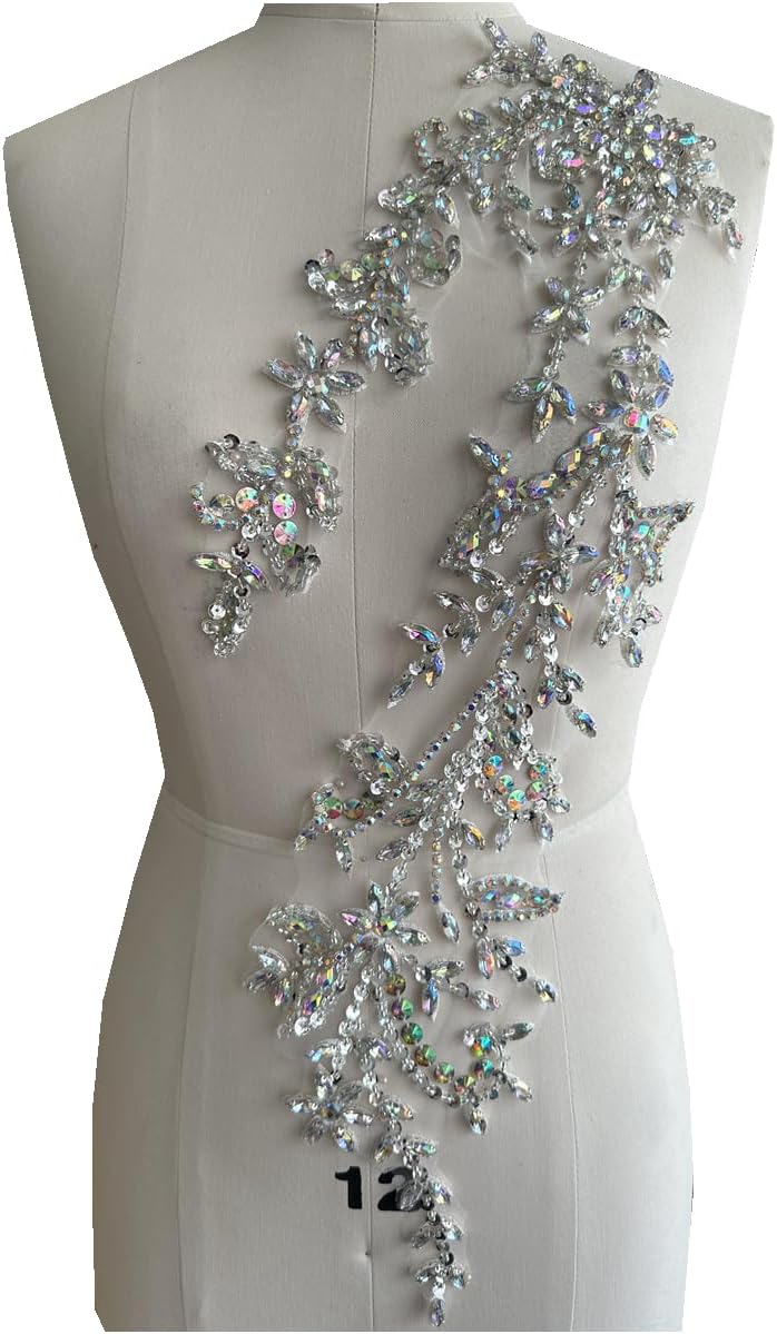 Handmade Shining Acrylic Rhinestones Trim for Elegant DIY Projects