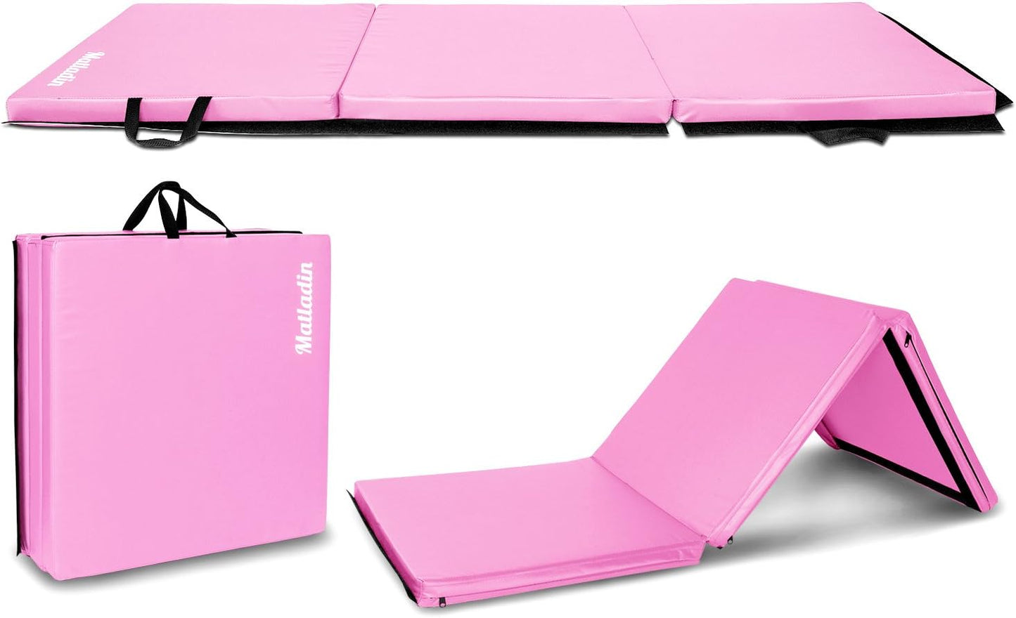 Matladin 6ft Folding Tri-fold Gymnastics Exercise Mat for All