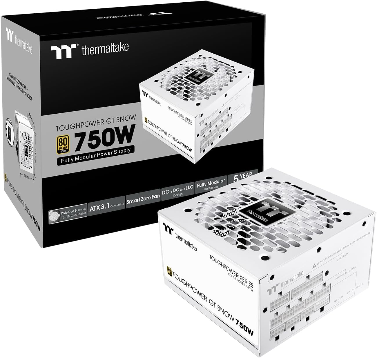 Thermaltake Toughpower GT 750W Snow ATX 3.1 Power Supply Review