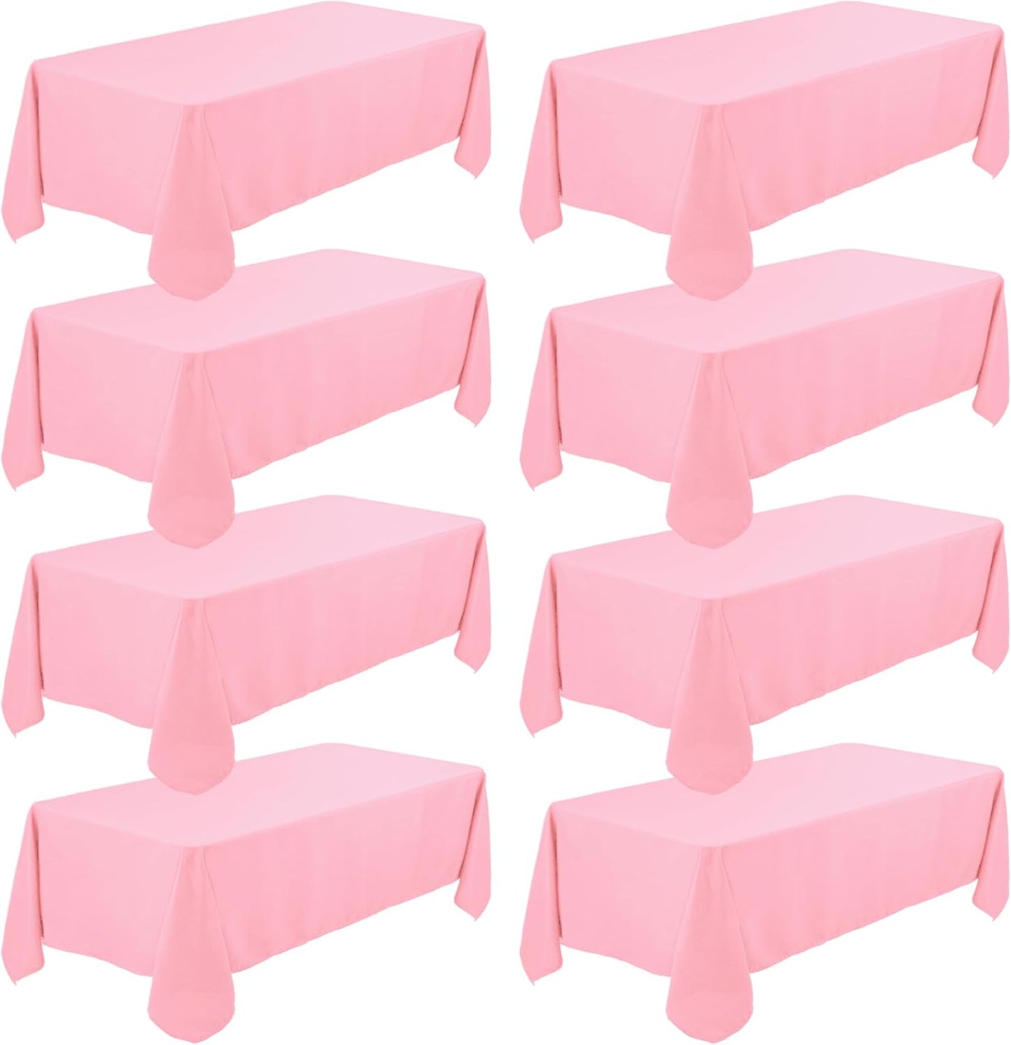 Premium Pink Tablecloths 60 x 102 Inch for Elegant Events