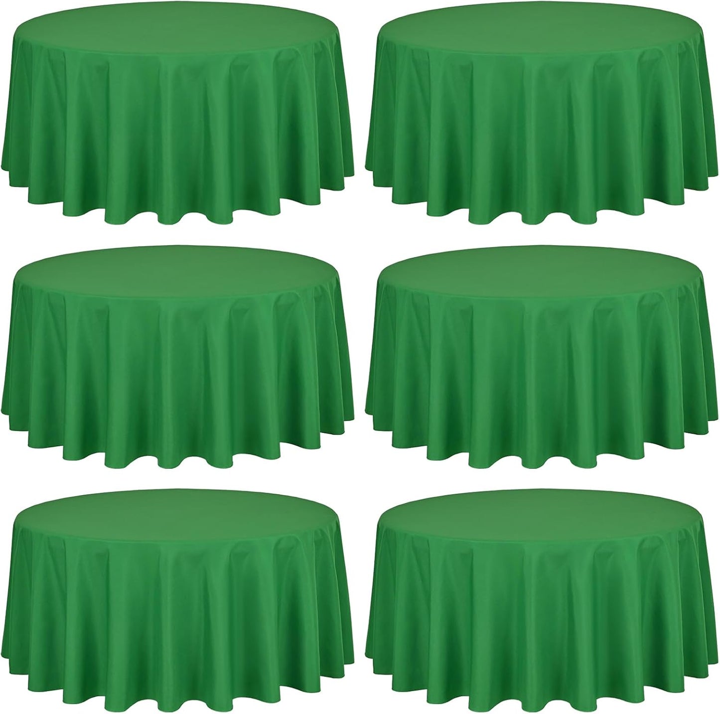 Showgeous 90 Inch Green Round Tablecloths for Elegant Events
