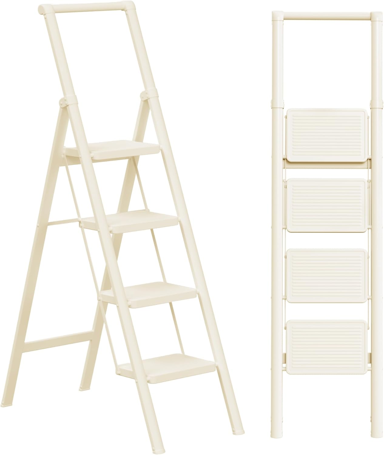 GameGem 4 Step Ladder Folding Step Stool for Home Use