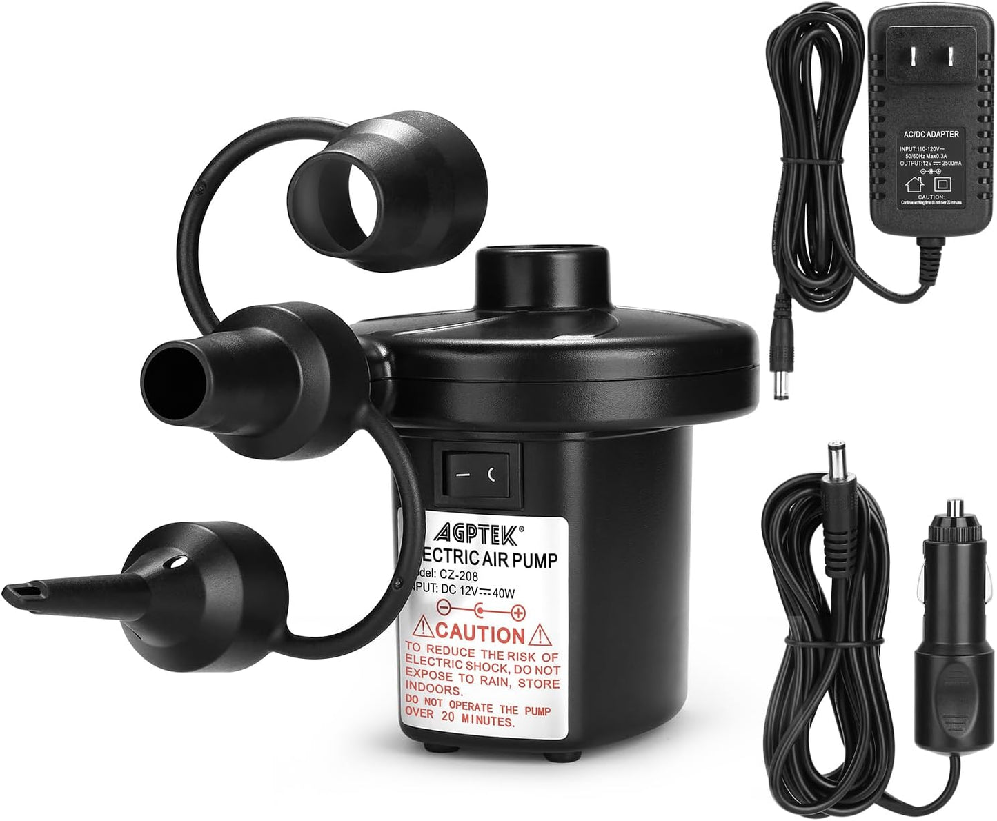 AGPTEK Quick-Fill Electric Air Pump: Inflates Anywhere!