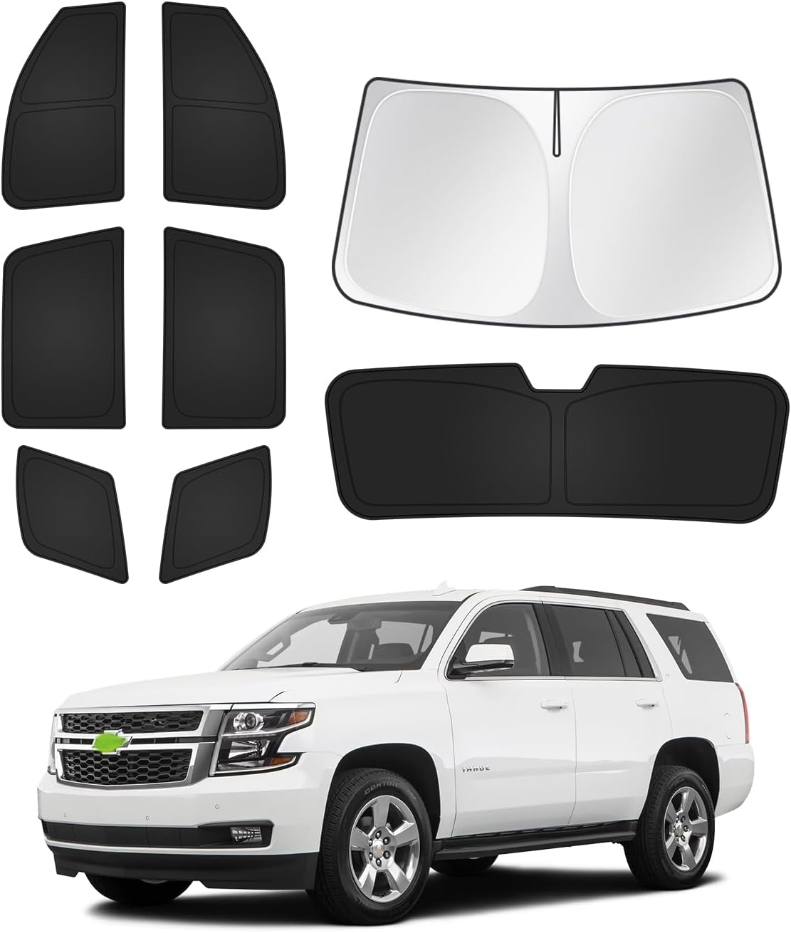 Sunshades for Chevrolet Tahoe 2015-2020 - Complete Window Kit