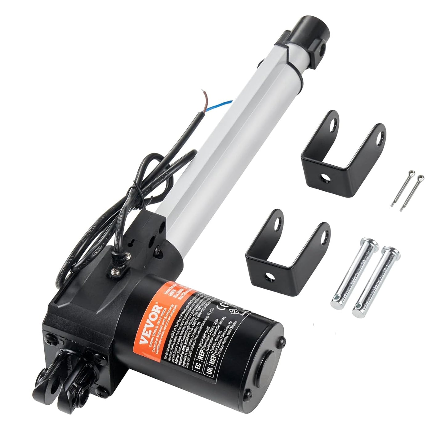 VEVOR 12V Linear Actuator 8 Inch Heavy Duty 1320lbs Power