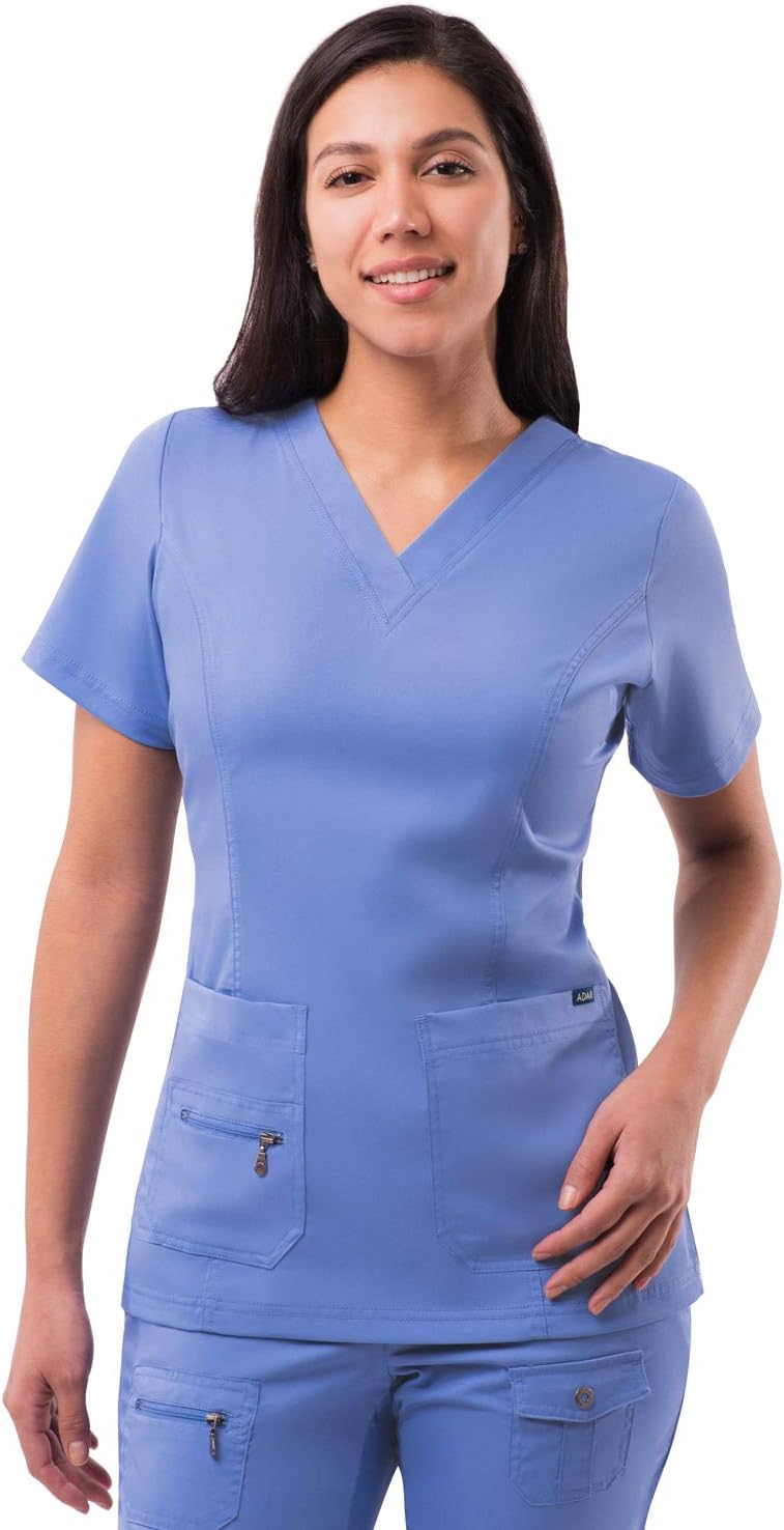 Elevated V-Neck Scrub Top for Women - Professional Comfort