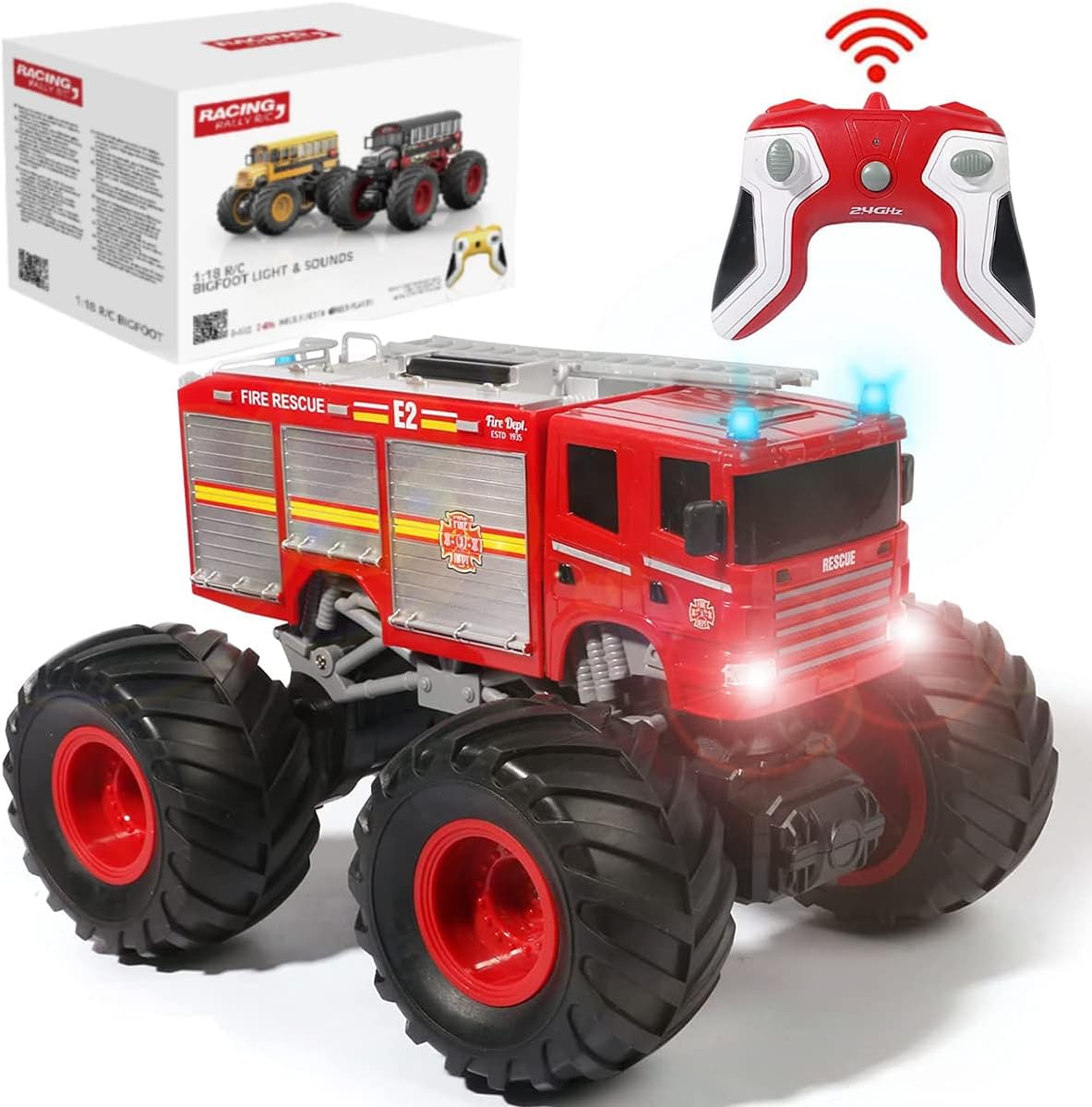 Remote Control Monster Truck for Kids - 1:18 Scale Fun