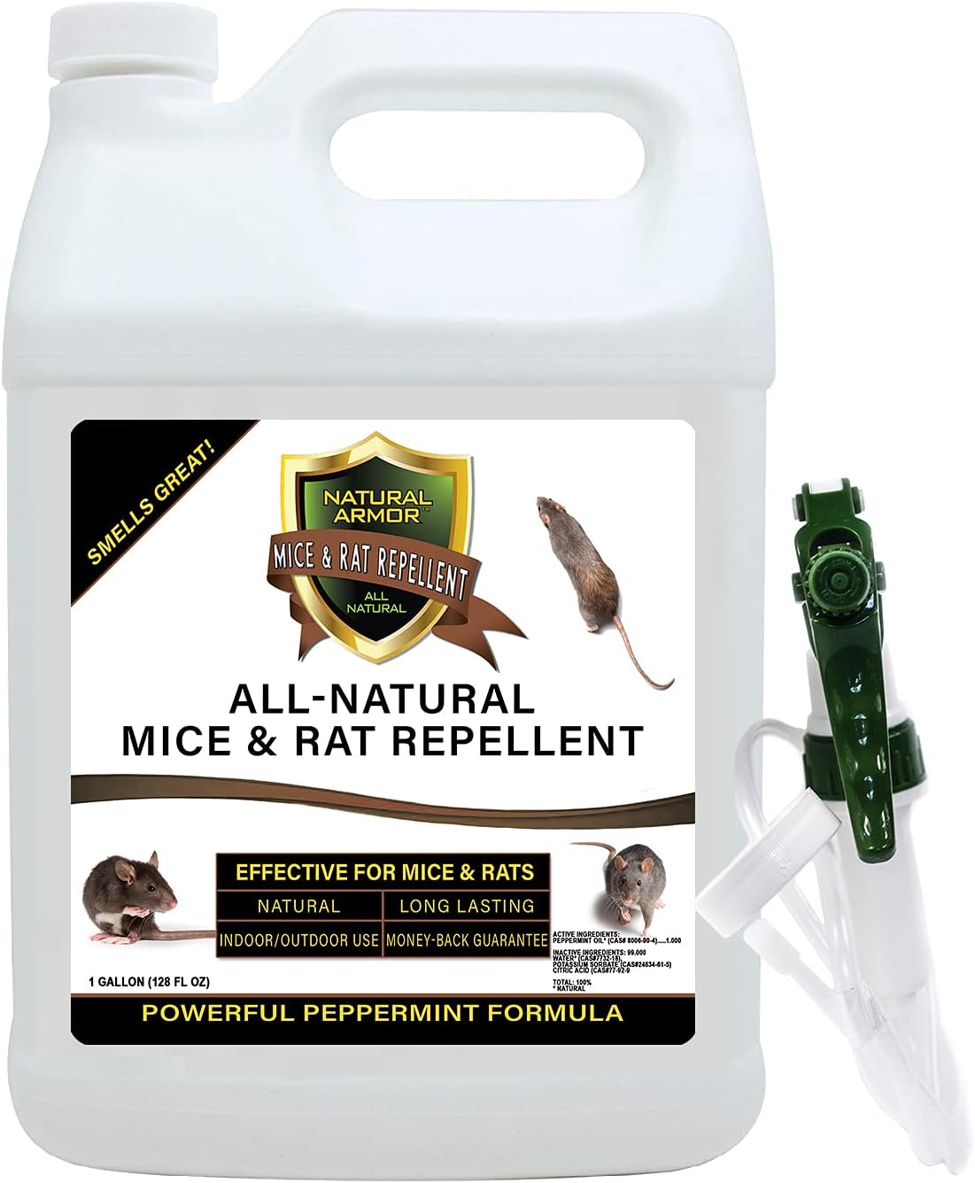 Peppermint Rodent Repellent 128oz: Indoor/Outdoor Use