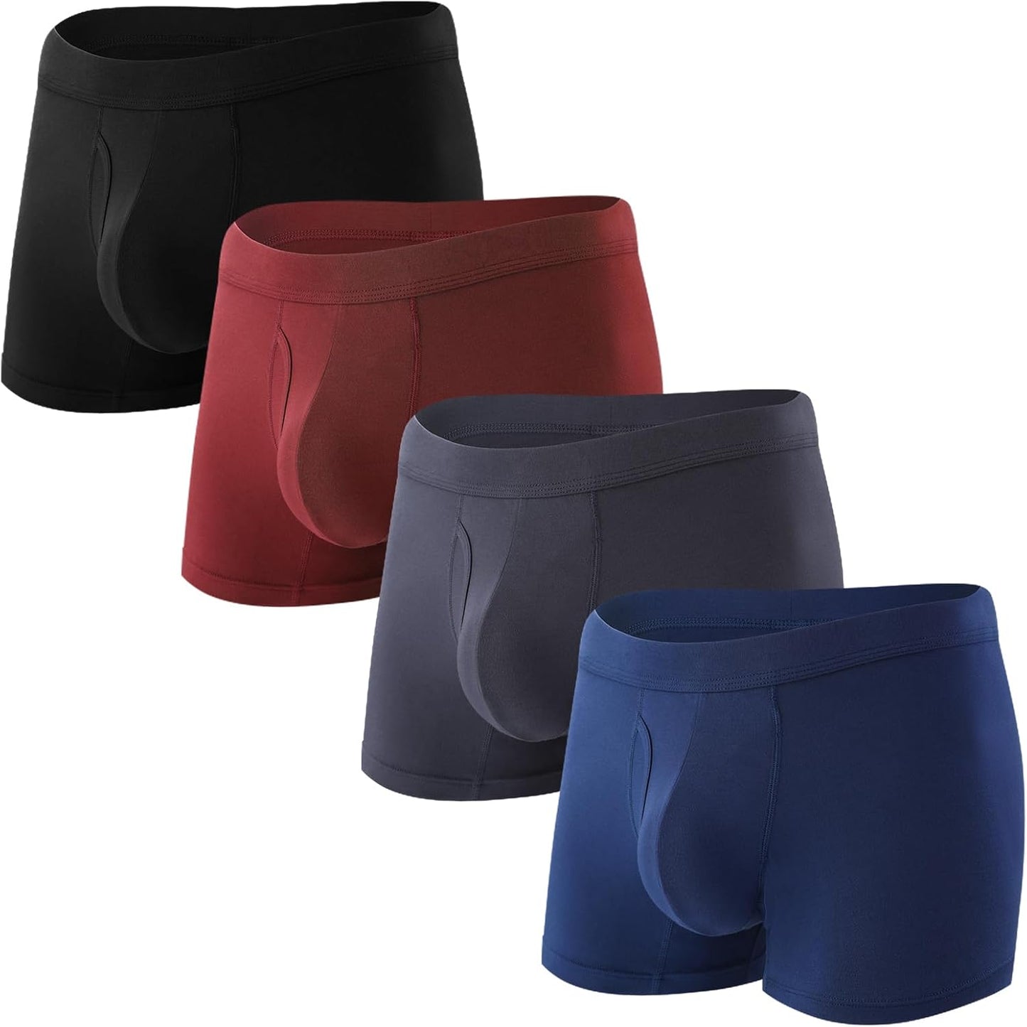 Bamboo Cool Mens Underwear Trunks with Soft Waistband and Support
