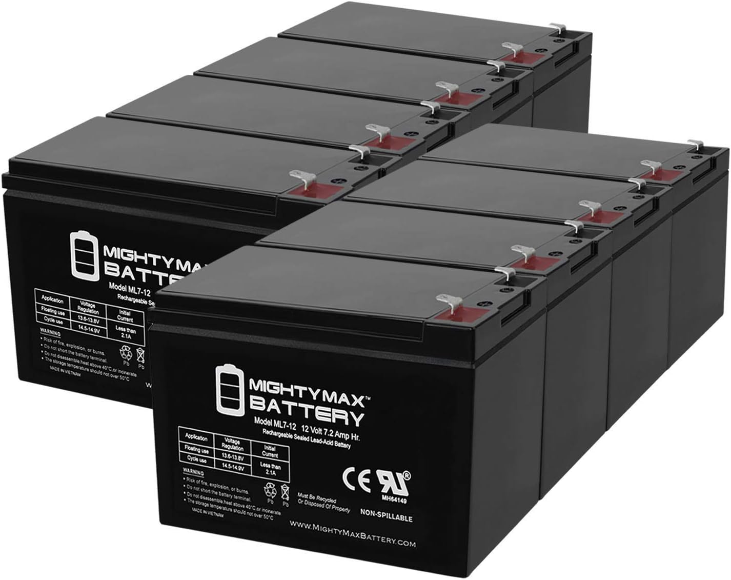 Mighty Max Battery ML7-12 - Reliable 12V 7.2AH SLA Battery Pack