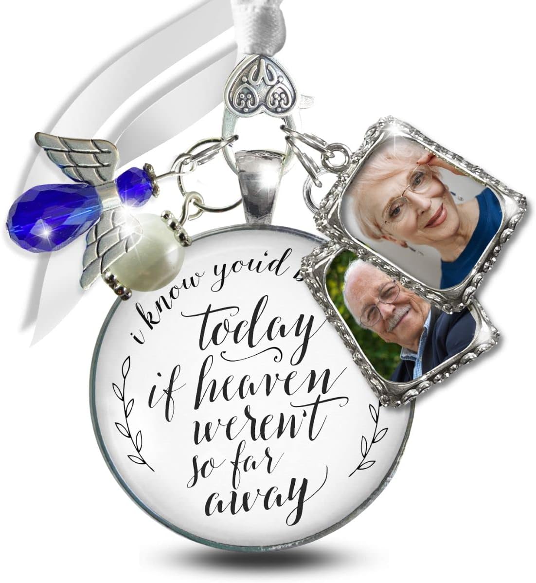 Bouquet Photo Charm Wedding Memory Keepsake for Bride
