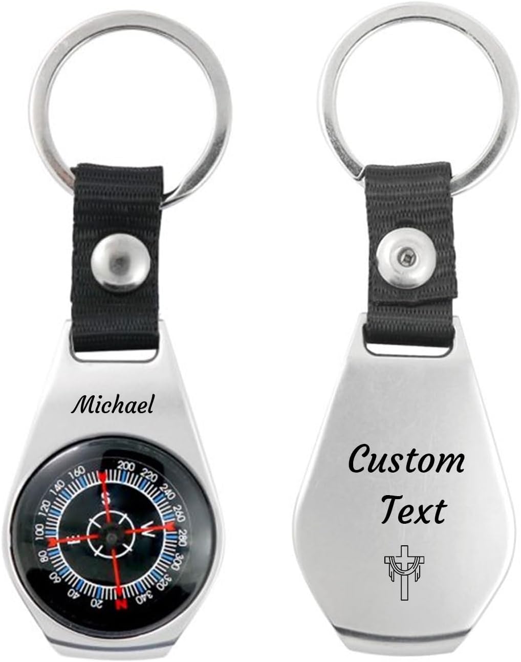 Waterproof Luminous Mini Compass Keychain - FKF