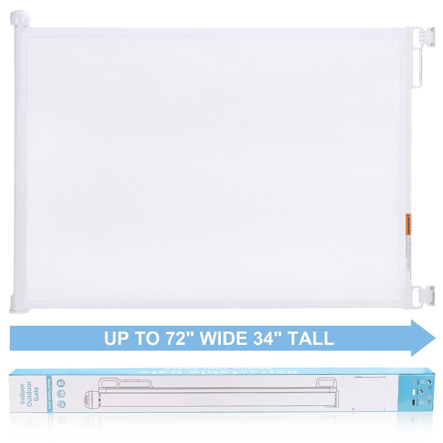 PRObebi Retractable Gate: Safe 34-72 Indoor/Outdoor