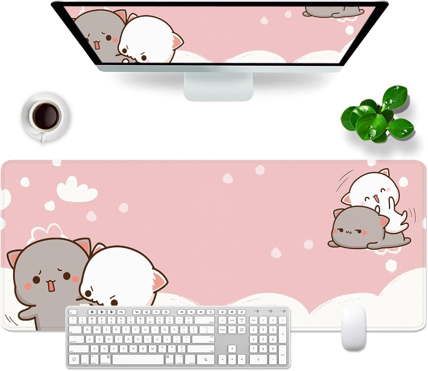 XL Cute Cat Gaming Mouse Pad - T TOPLAY