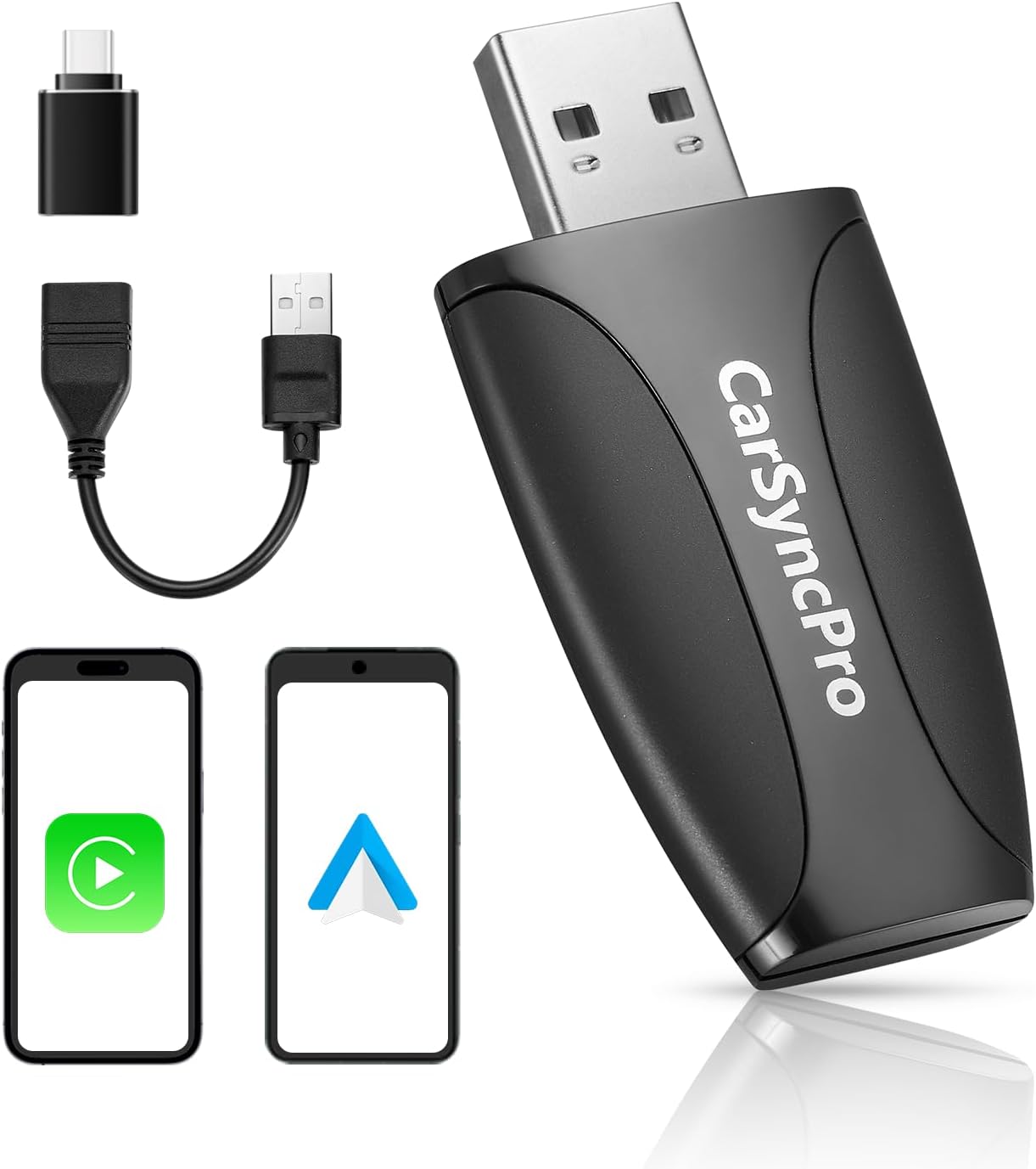Wireless CarPlay & Android Auto Adapter - Fast Connection