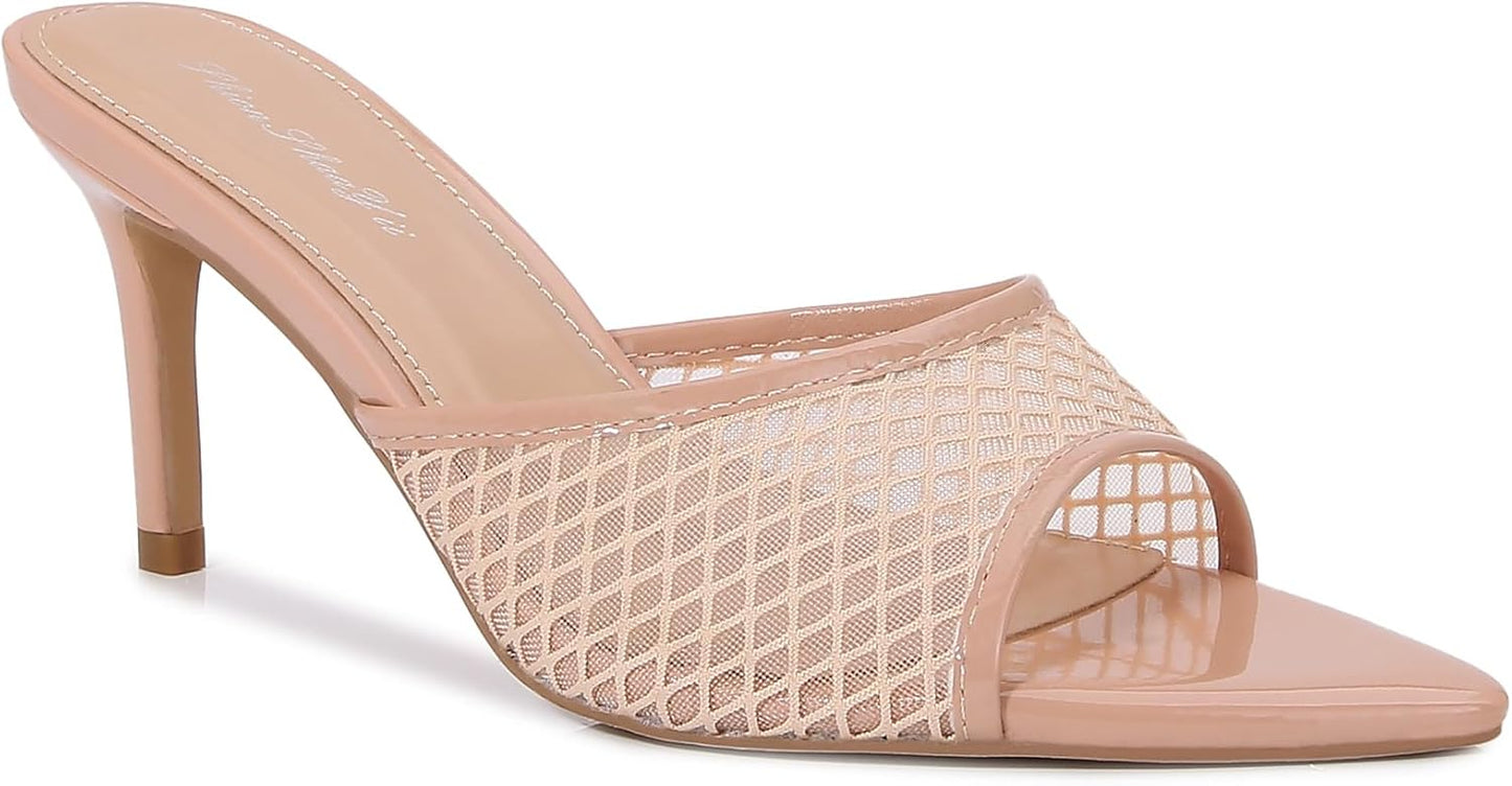 Women Clear Pointed Toe Sandals Stiletto Heels for Style