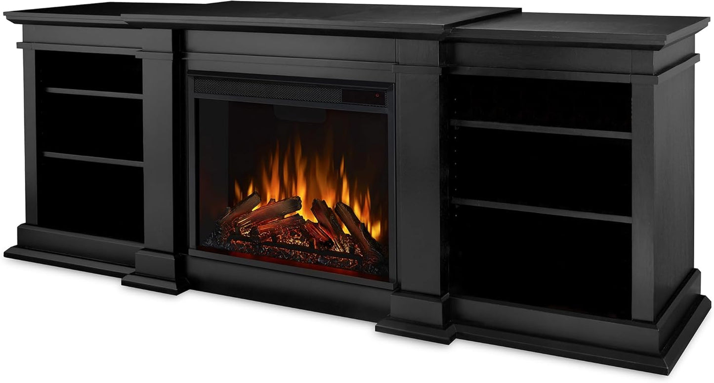 Real Flame Fresno 72 TV Stand with Electric Fireplace - Stylish Entertainment Center for up to 70 TV