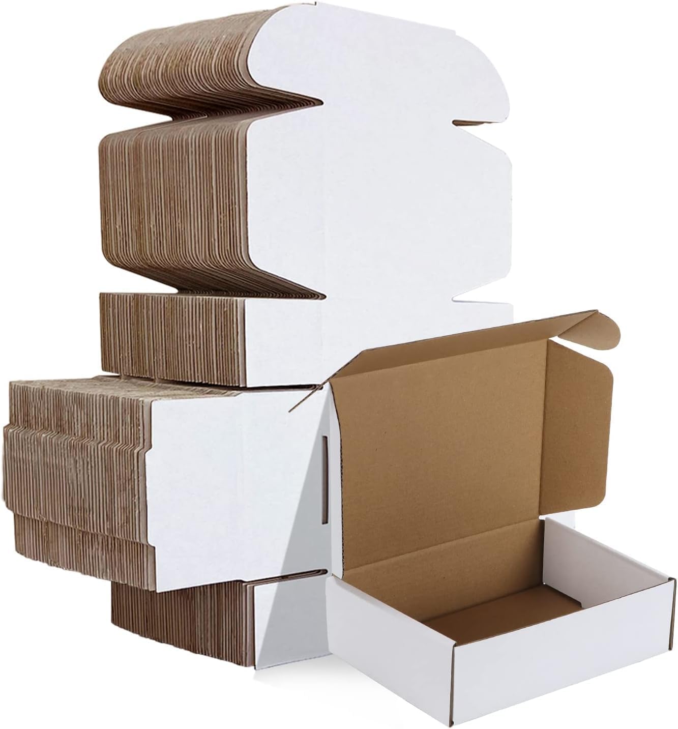 Small Shipping Boxes Set of 50 for Mailing and Storage Needs