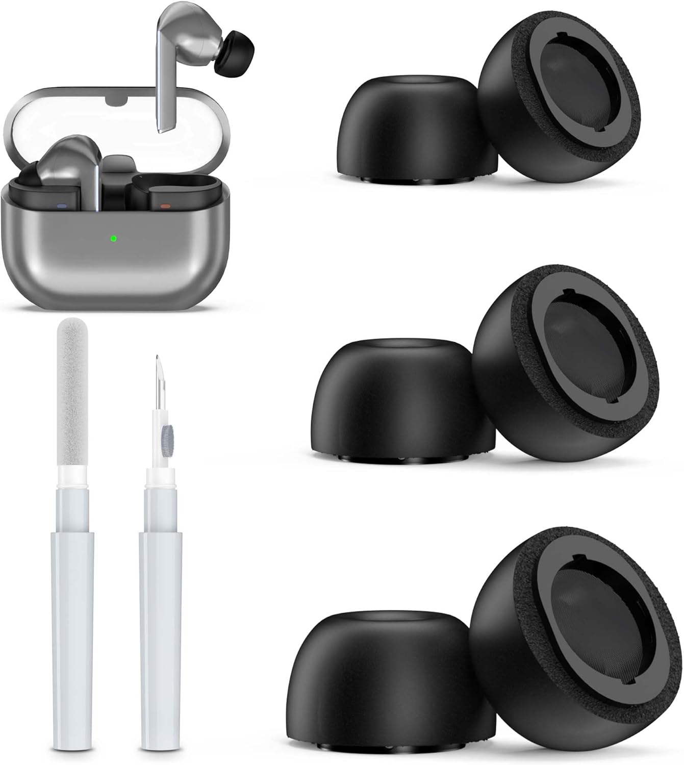 Memory Foam Ear Tips for Galaxy Buds 3 Pro | Noise Isolation