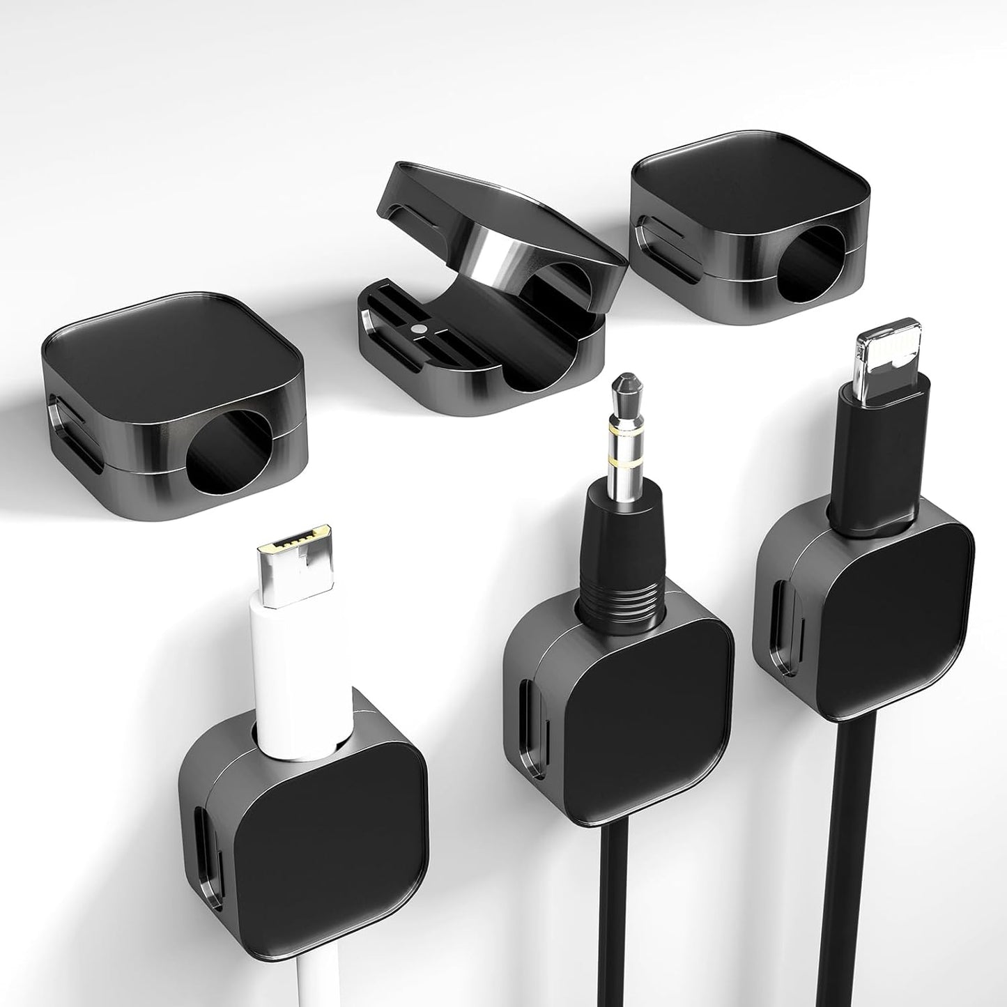 NUOYASI Magnetic Cable Clips - Organize Anywhere!