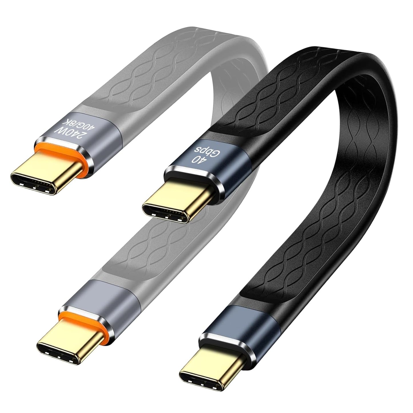 Guamar Short USB C Cable 2 Pack - Fast Charge & High Speed