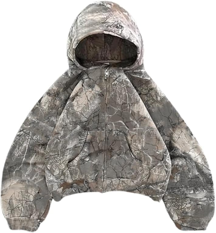 Cheetah Print Y2K Hoodie with Pocket - Trendy & Cozy!
