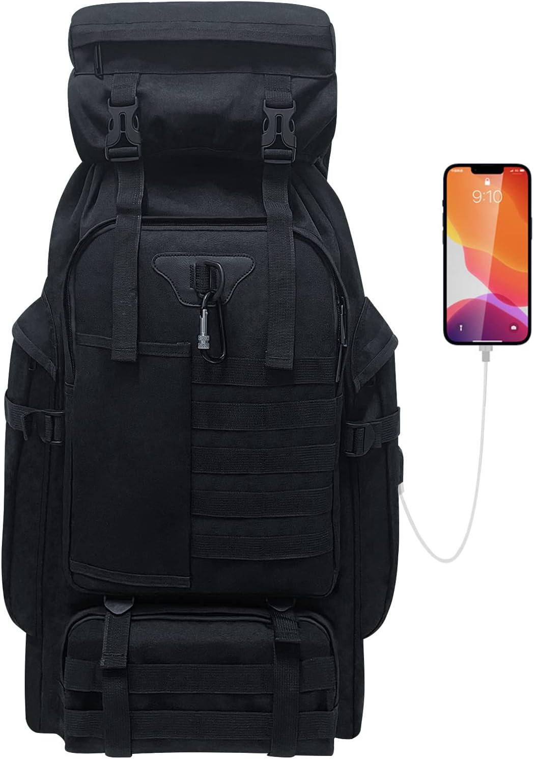 Vaupan 80L Waterproof Tactical Backpack