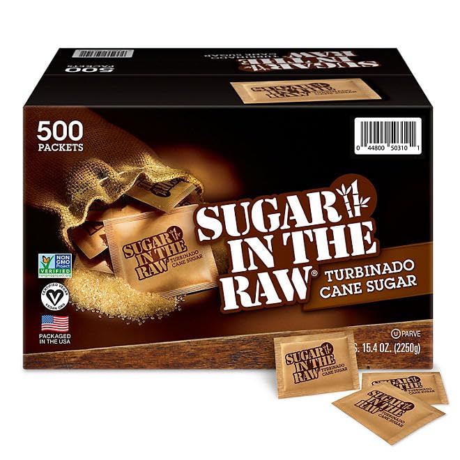 Sugar InThe Raw Turbinado Natural Sweetener Pack of 500