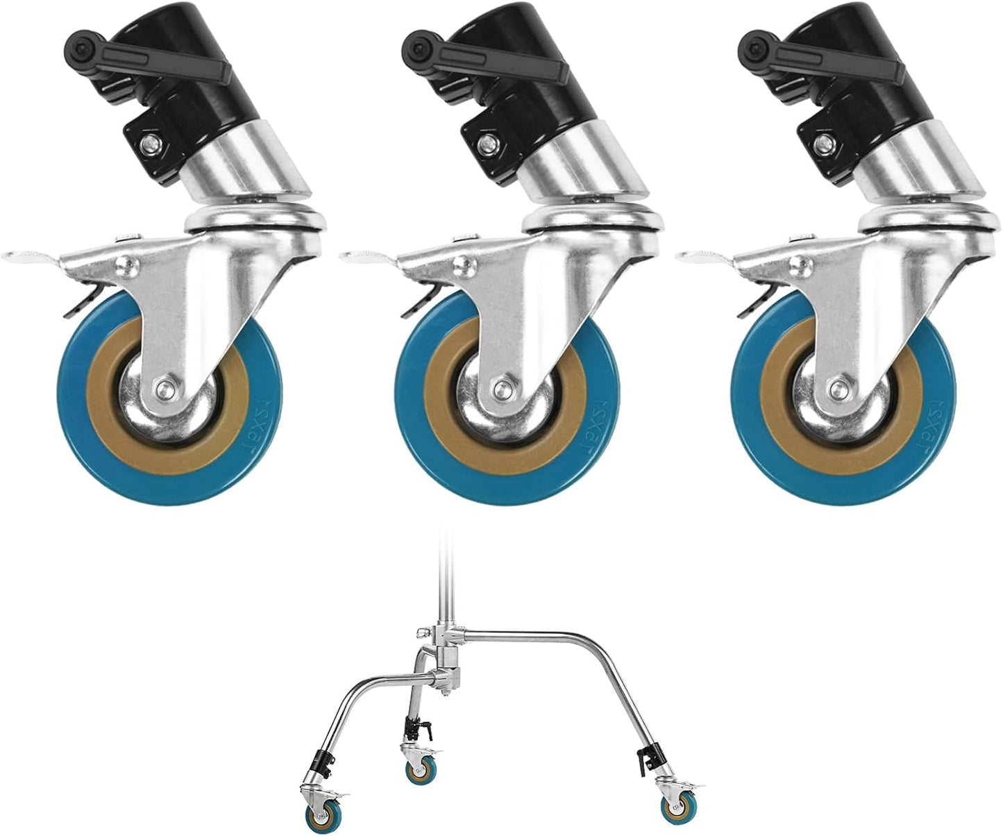 Selens Heavy Duty C Stand Swivel Casters for Photography Studio