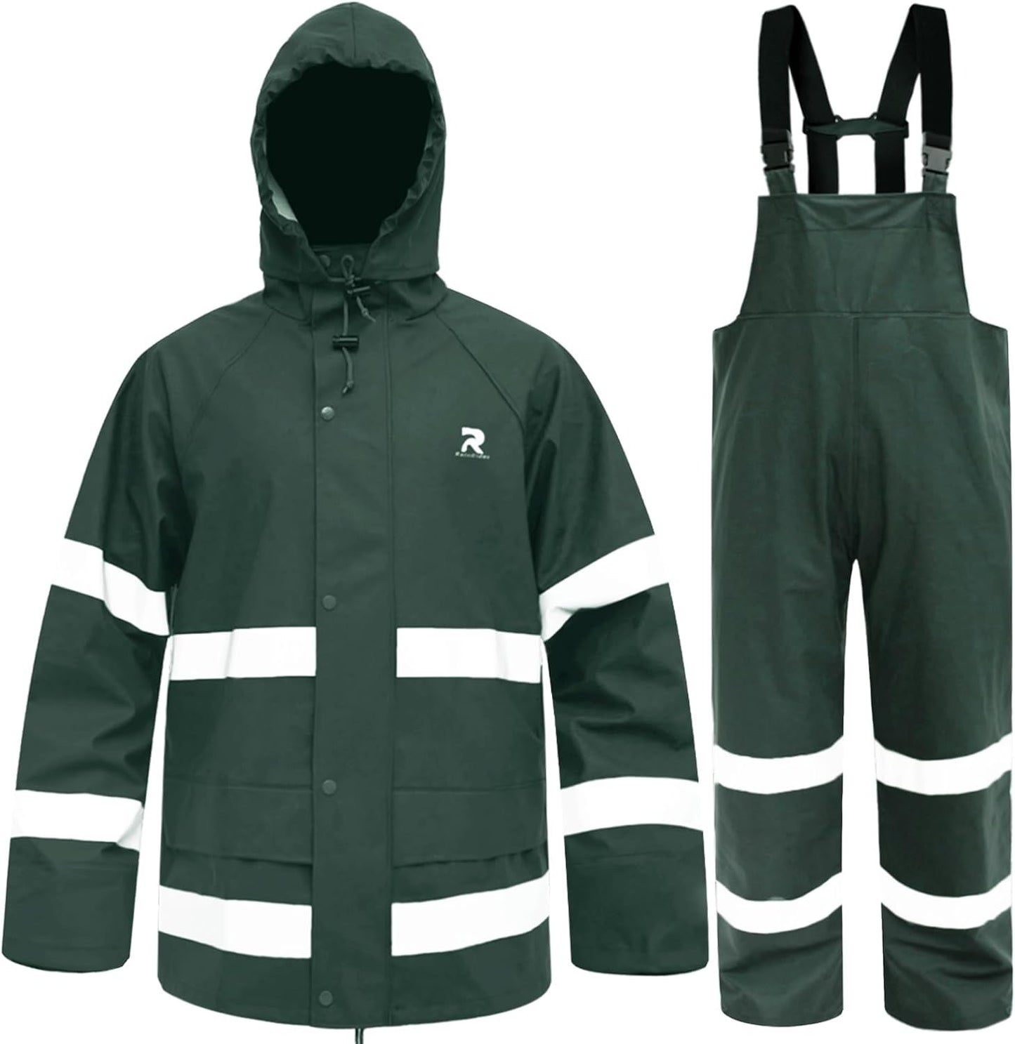 RainRider Rain Suits for Men Waterproof Jacket and Pants Gear