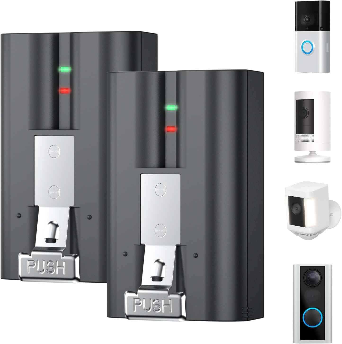 2 Pack High-Capacity Batteries for Ring Cameras
