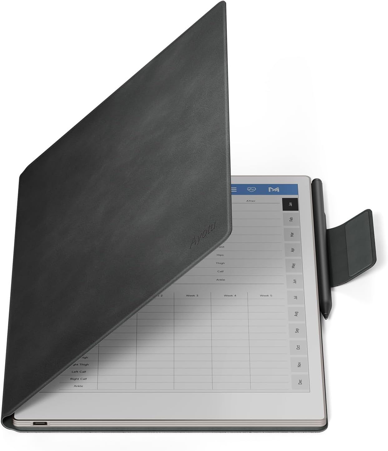 Ayotu Case for Remarkable Paper Pro - Premium PU Leather Folio