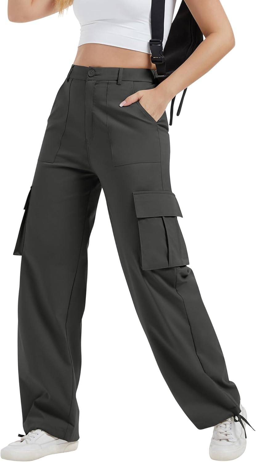 Lightweight Stretchy Cargo Pants for Women with Pockets