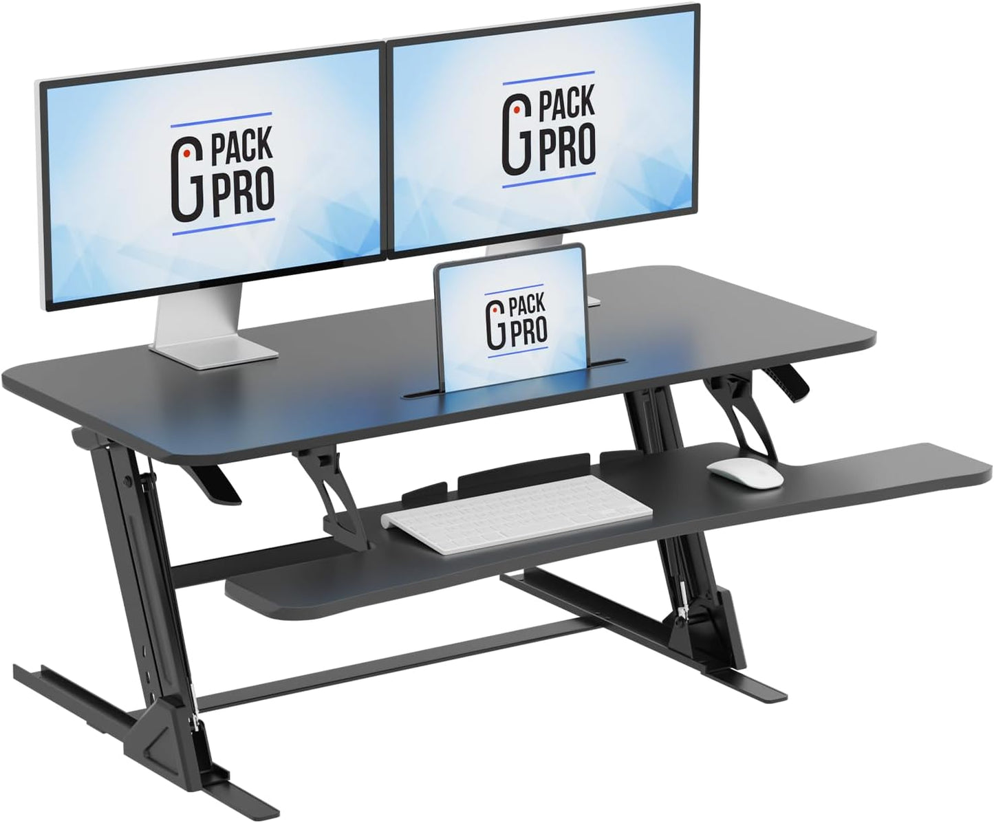 Standing Desk Converter for Quick Sit to Stand Workstation