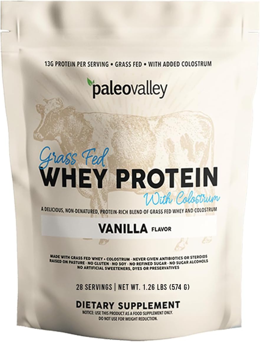 Grassfed Whey Protein Powder with Colostrum for Muscle Health