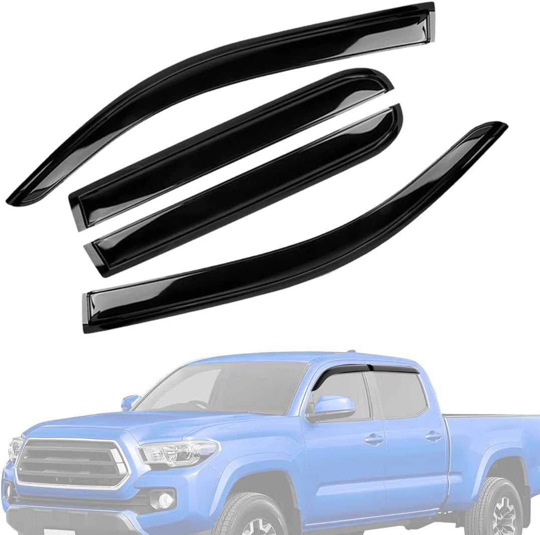 Window Visors Rain Guards for 2024 2025 Toyota Tacoma Vehicles