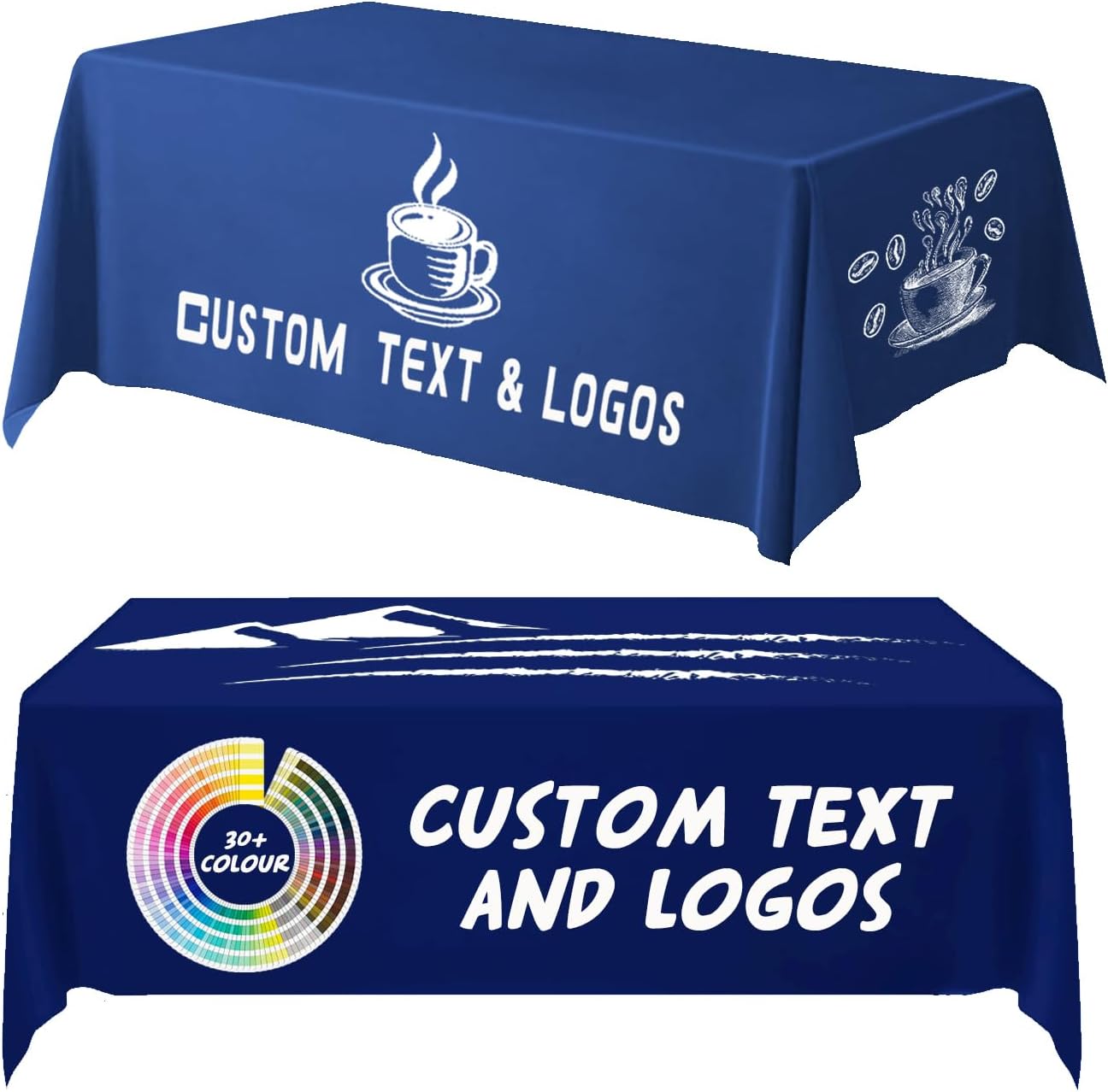 Custom Table Cloth with Business Logo for Events and Promotions