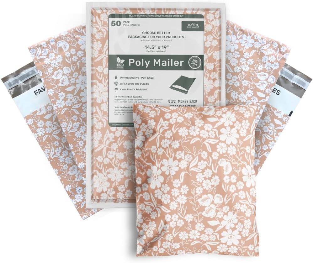 Poly Mailers 14.5x19 Inch Extra-Large Shipping Bags for Business
