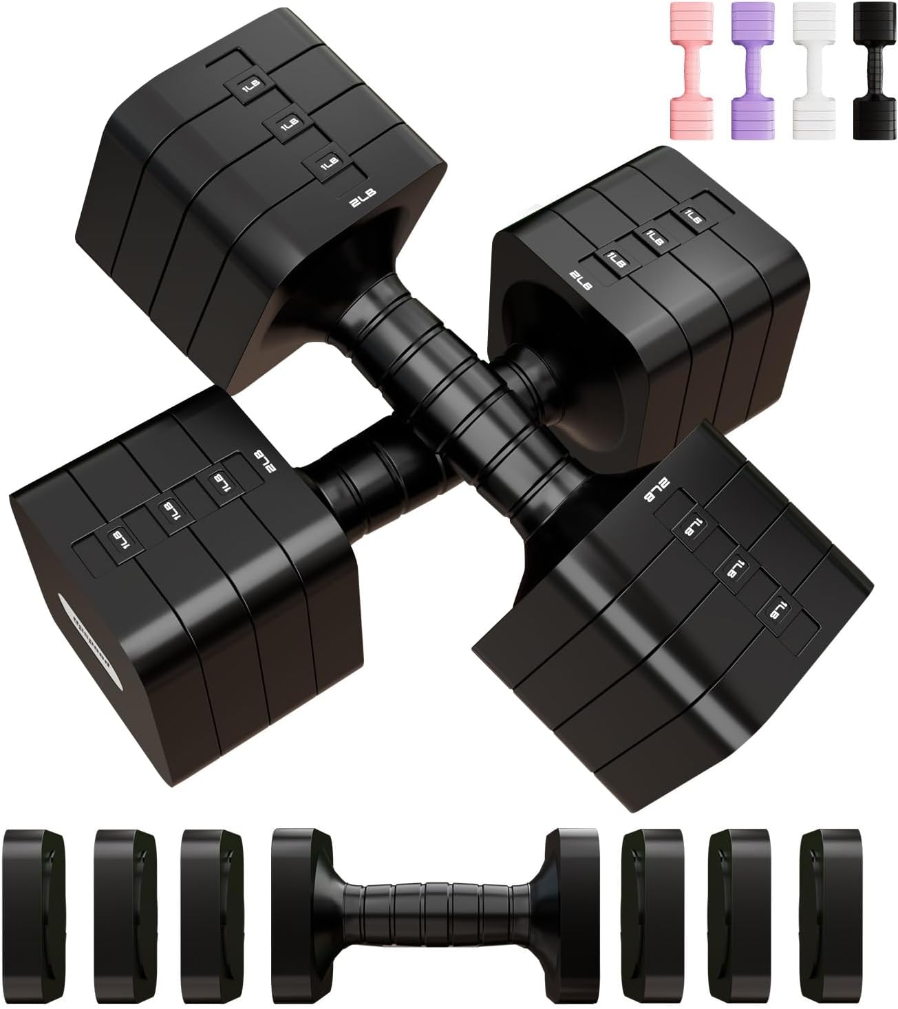 Adjustable Dumbbell Set for Home Gym Workout Strength Training