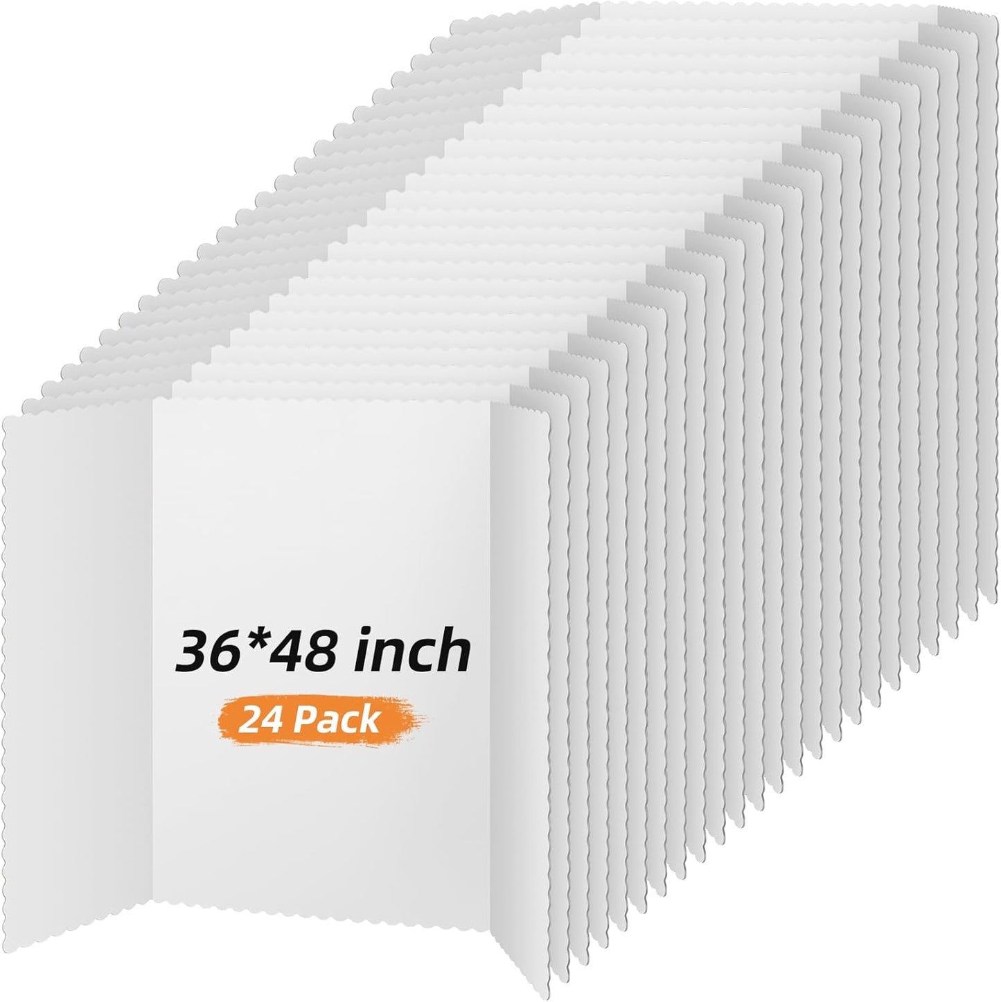 Ctosree 24 Pcs Tri Fold Poster Board for Science Fair Projects