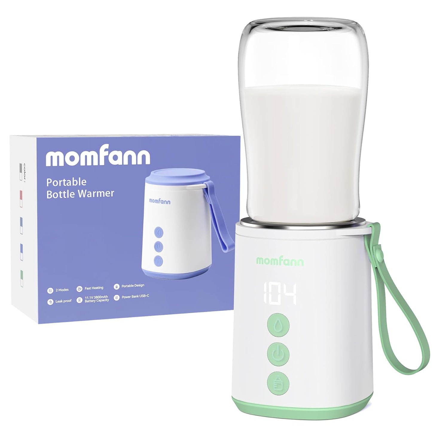 MOMFANN Portable Bottle Warmer: Fast Heat On The Go