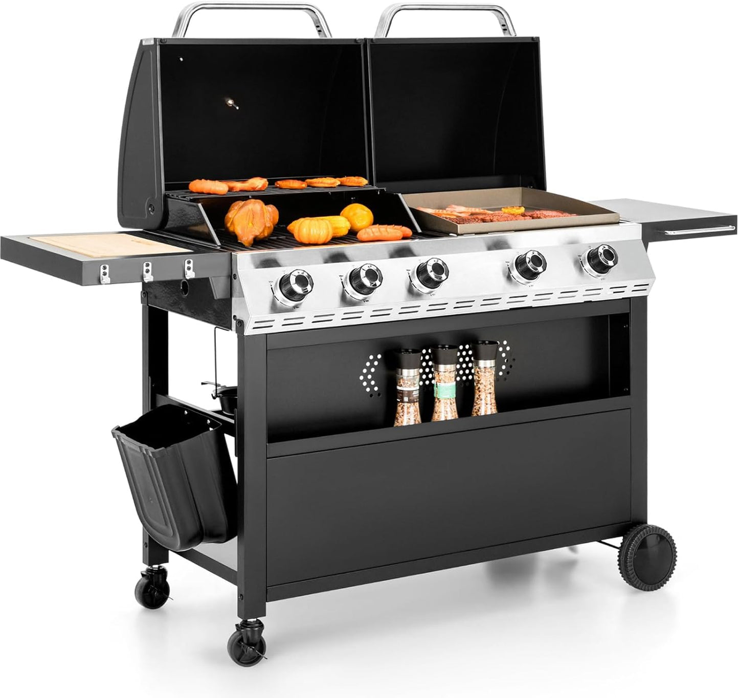 Sophia & William Propane Gas Grill and Griddle Combo for BBQ