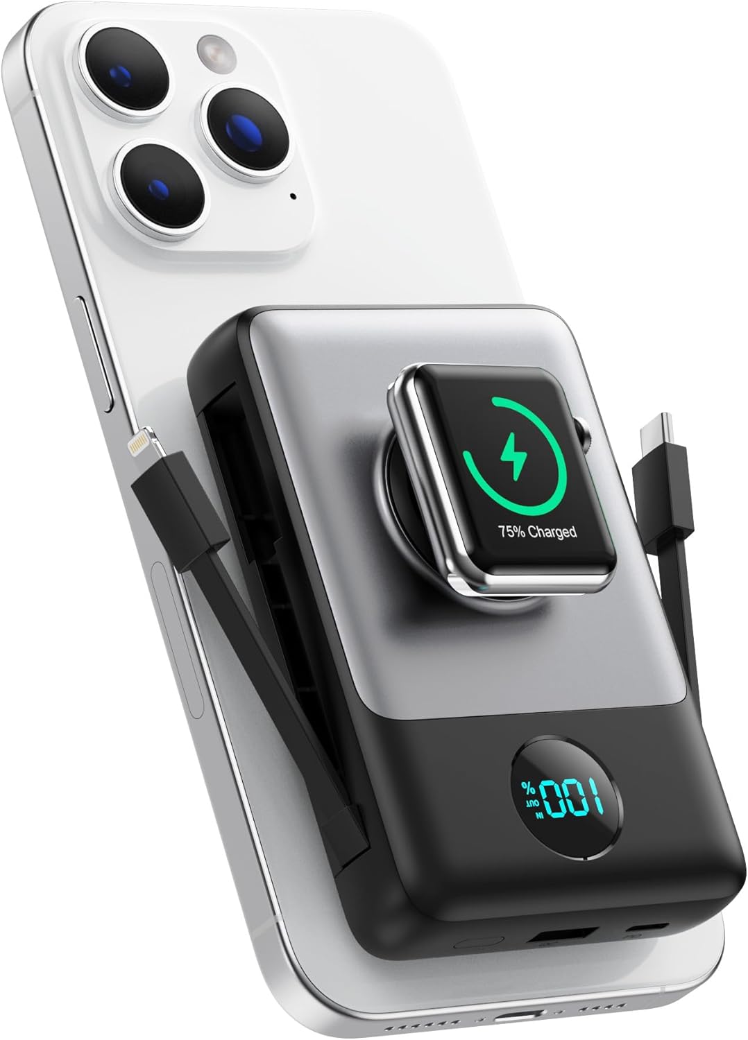 Wireless 6-in-1 iPhone Charger - Fast 25W PD Charging
